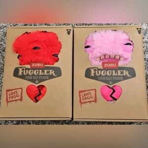 Valentines Fuggler Set 1 red 1 pink new in box